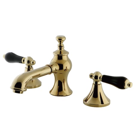 Kingston Brass KC7062PKL Duchess Widespread Bathroom Faucet W/ Brass Pop-Up, Brass KC7062PKL